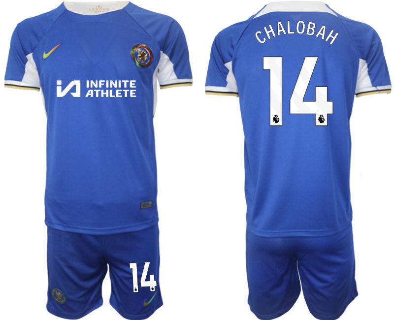 Men 2023-2024 Club Chelsea FC home blue #14 Soccer Jersey->chelsea jersey->Soccer Club Jersey
